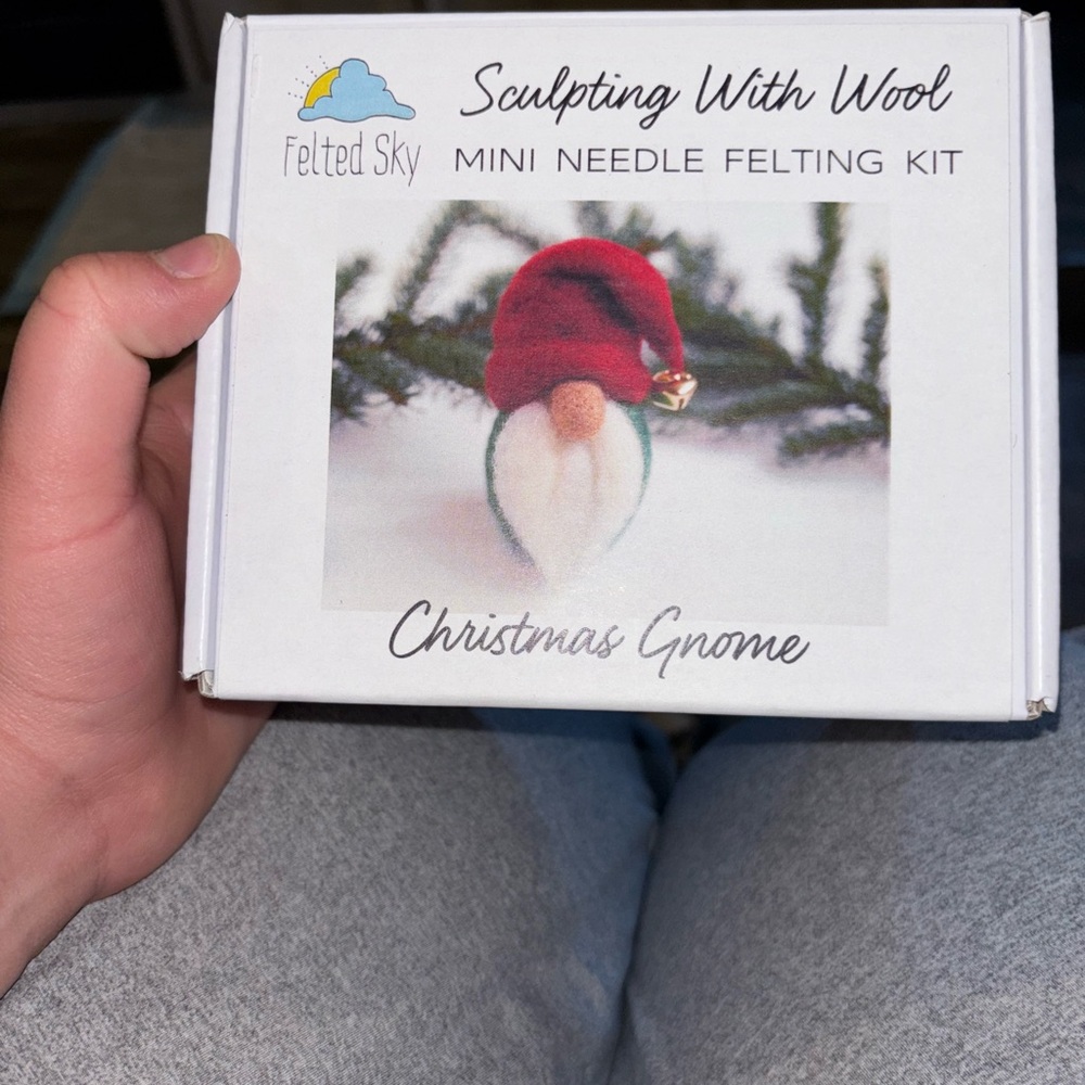 Felted Sky Christmas Gnome Needle Felting Kit